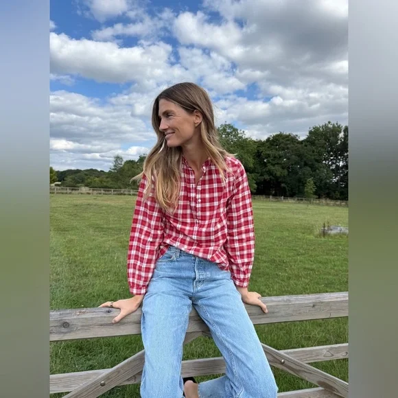 DÔEN Holde Top In Alsace Plaid | Size S | Like New - Picture 16 of 16